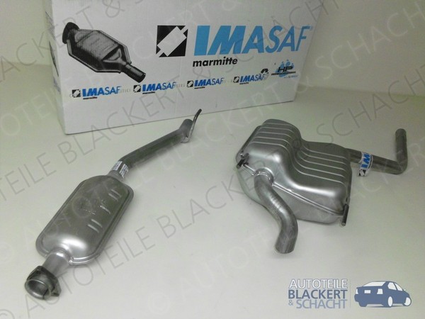 Imasaf Auspuffanlage Ab Kat für Mercedes C-Klasse Limo+Kombi C180+C200 1993-1996-image