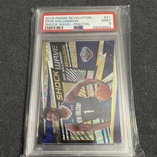 Panini Revolution Fractal Shockwave Rookie Zion Williamson #21 PSA 9 Pelicans