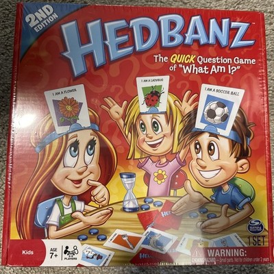 Spin Master Hedbanz 2nd Edition What Am I? Board Game Headbands. Never Been Open