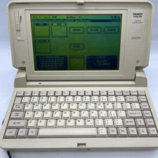 Tandy 1100FD Desk Mate Laptop Computer - Made In Japan - Very Good Condition