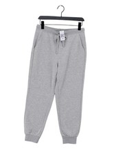 Hush Women's Sports Bottoms UK 10 Grey Cotton with Polyester Sweatpants