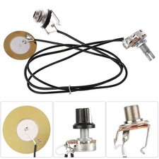 _Guitar Piezo Transducer Pickup For Guitar Violin Ukulele Mandolin BanjoBlack