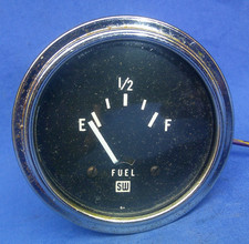 Vintage 1960s Stewart Warner Racing 2-58 6v Fuel Level Gauge Vintage 1960s Stewart Warner Racing 2-58 6v Fuel Level Gauge