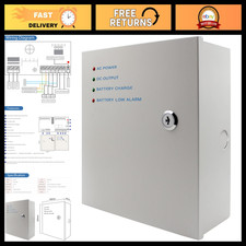 AC 110-240V to DC 12V 5A Power Supply Unit for Door Access System, Metal Boxed U