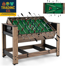 Multi Game Table, 48 Inch Foosball Billiards 2 in 1 Swivel Combo Game Table wi