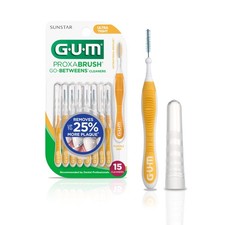GUM Proxabrush Go-Betweens Ultra Tight 15 Count Pack of 1 , Yellow