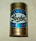Golden Goebel Light Lager Beer Can SS Straight Steel — photo 1