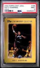 2003 Topps Contemporary Collection #108 Matt Harpring Gold Refractor /25 PSA 9