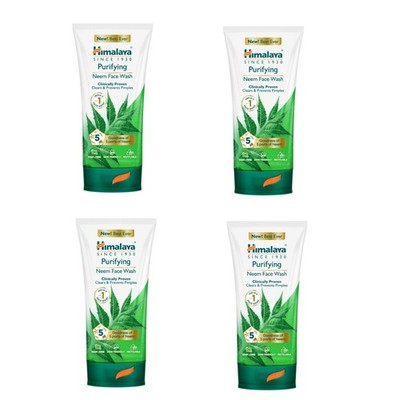 4er Pack Himalaya Purifying Neem Face Wash für Pickel & Akne 100ml