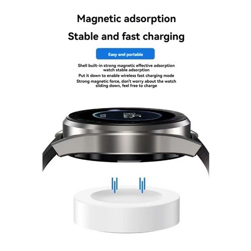 Kabelloses Magnetisches Ladegerät für Watch 4 3 Pro D GT5 GT4 GT3 GT3 Pro 1584 - Bild 5 von 6