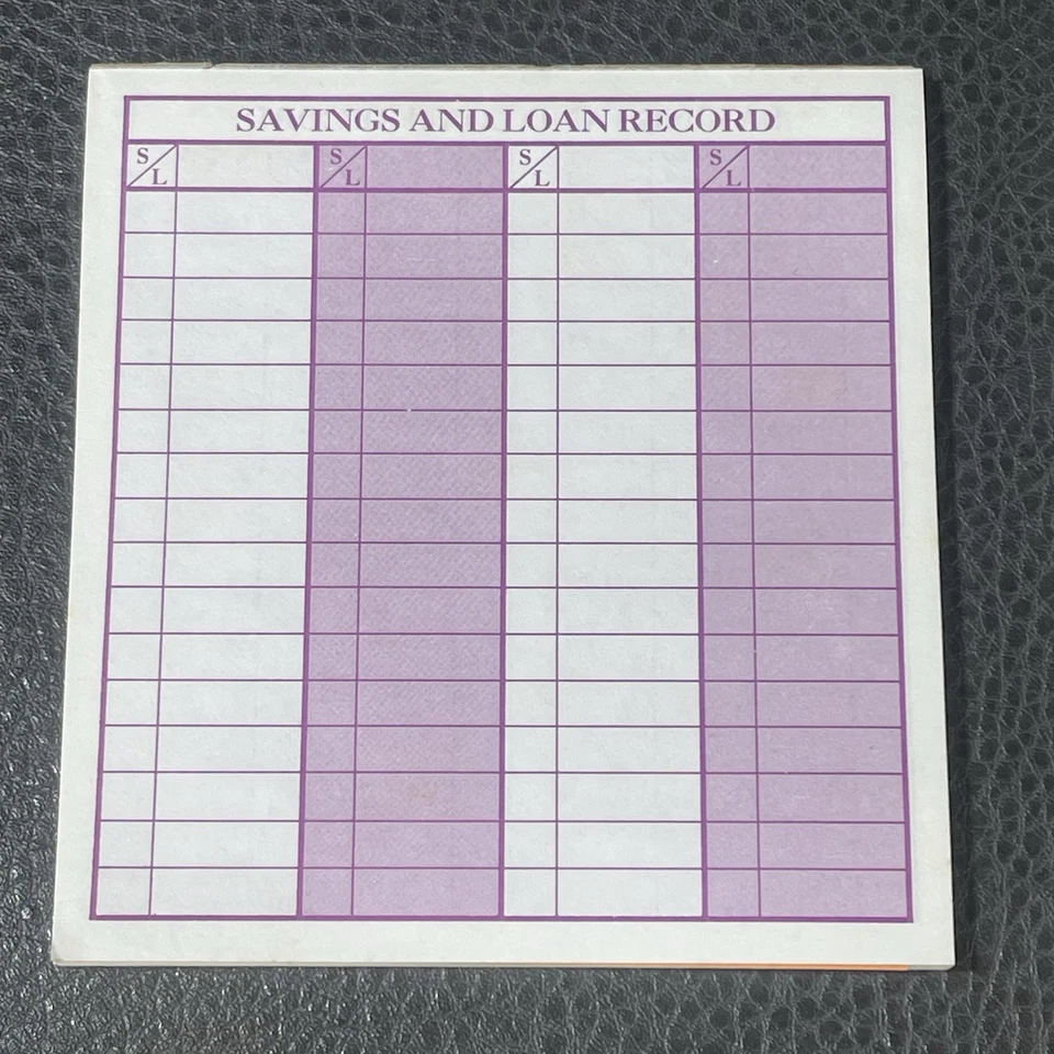 1975 Vintage PAY DAY Game Replacement Pieces Savings Record Pad Mail Deal Cards - Image 3 of 4