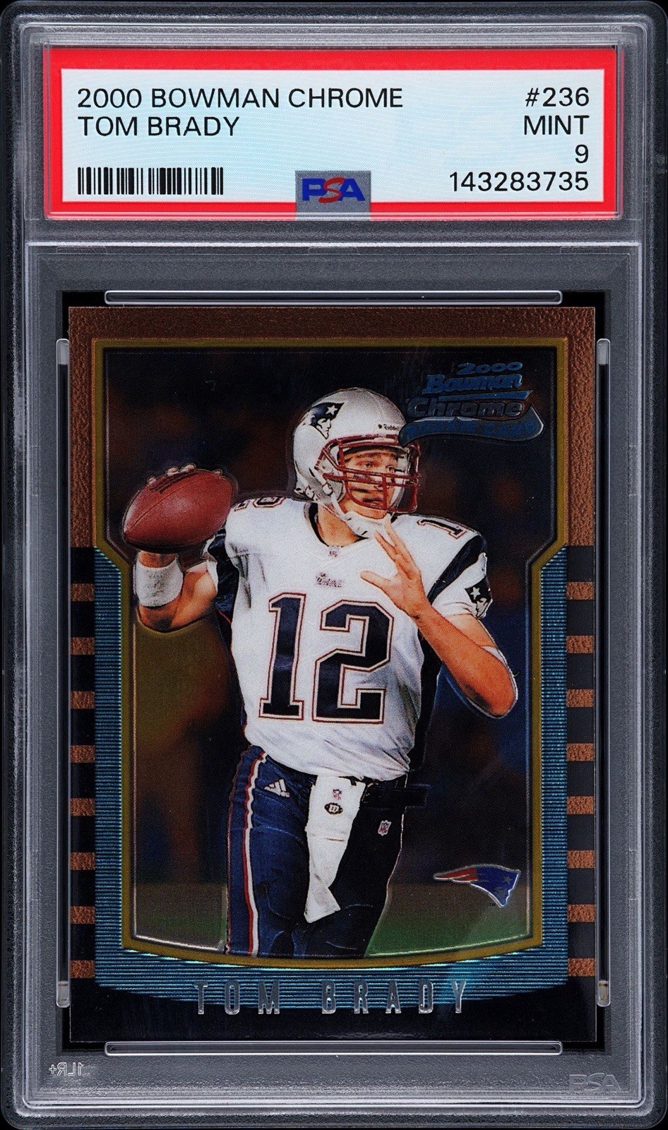 2000 Bowman Chrome Tom Brady #236 (RC) PSA 9