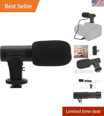Universal 3.5mm Mobile Phone & Camcorder Camera Video Mic for Live Conference...