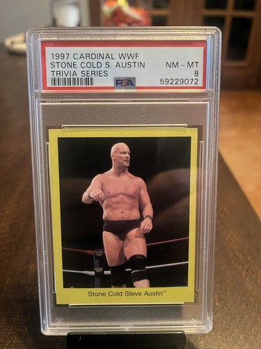 Stone Cold Steve Austin 1997 Cardinal WWF PSA 8