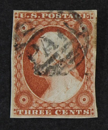 CKStamps: US Stamps Collection Scott#10 3c Washington Used