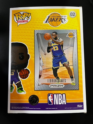 Funko POP! Trading Cards #02 LeBron James Prizm Panini Exclusive Lakers - Picture 2 of 4