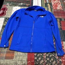 The North Face Boys Large 14-16 Blue Fleece Full Zipper Jacket