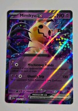 Pokémon Mimikyu EX Double Rare Holo Card 069/159 Sv09: Journey Together TCG