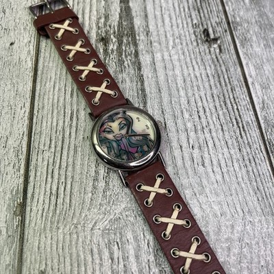 Vintage 2004 Bratz Wrist Watch Brown Gothic Band