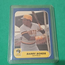 Fleer 1986 Update Barry Bonds #U-14 Pittsburgh Pirates Rookie Base Card. rookie card picture