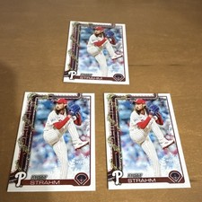Topps Holiday 2025 Matt Strahm Philadelphia Phillies MLB 3 Card Lot #H71