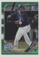 2019 Bowman Chrome Prospects Green Refractor /99 Hudson Potts #BCP-230 17y1