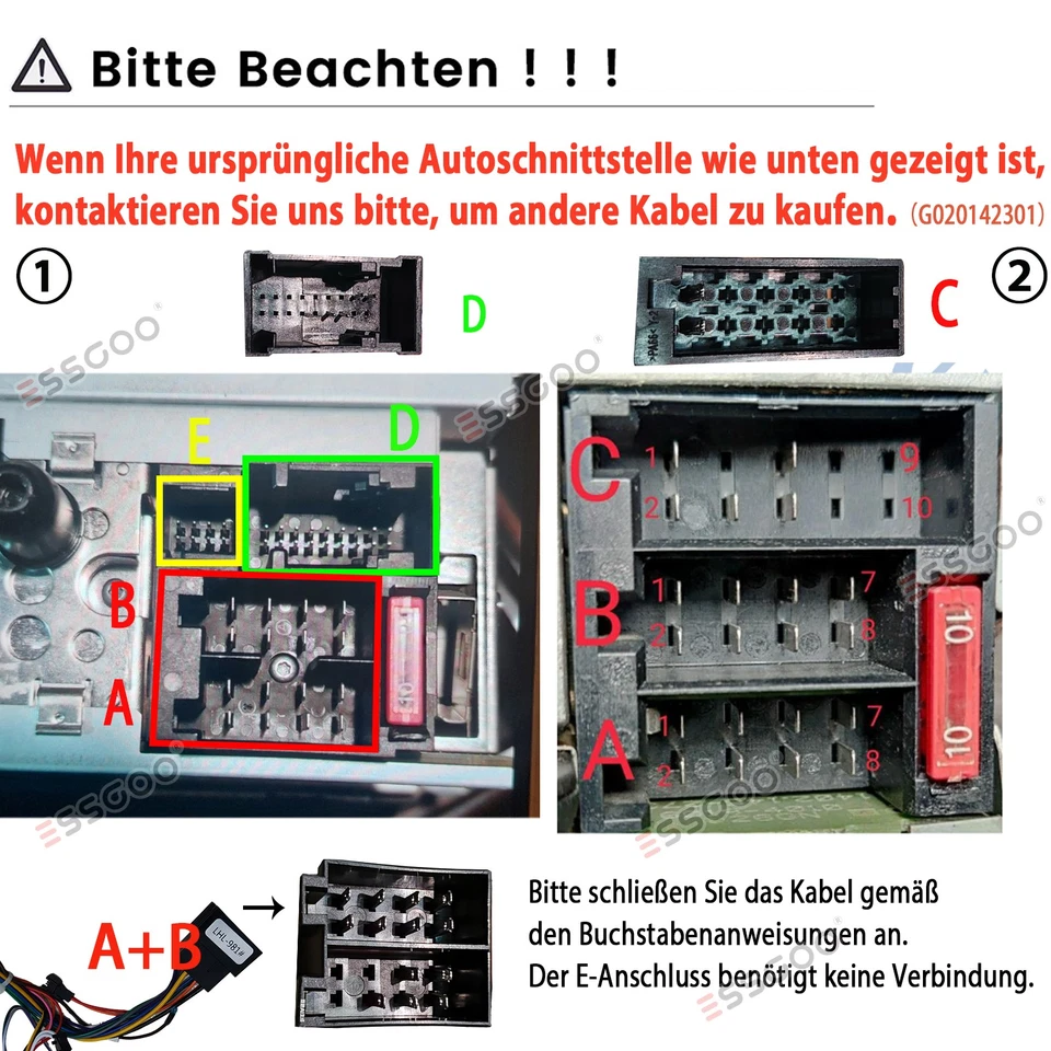 Android 13 Carplay Autoradio GPS Für Mercedes Benz C/CLK/G Klasse W203 W209 W639 - Bild 3 von 4