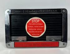 Harley Davidson AMF Security System License Plate Holder Alarm