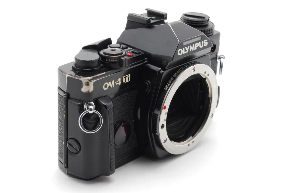 【CASI COMO NUEVO】 Cuerpo de cámara fotográfica Olympus OM-4 Ti negra 35 mm SLR de JAPÓN Foto 3 de 4