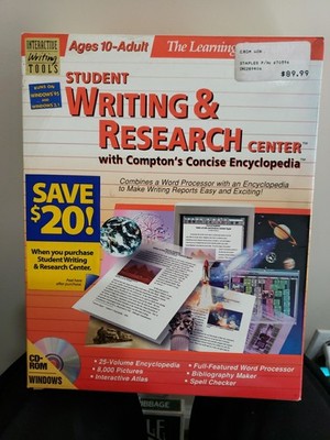 New Vintage The Learning Company  Student Writing & Research Center CD-ROM LOOK!