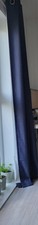 Dark Blue Eyelet Curtains