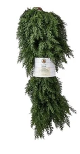 My Texas House 9ft Non-lit Natural Feel Cedar Green Artificial Christmas Garland