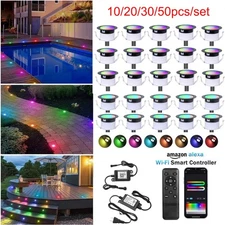 1.22" Low Voltage WiFi RGBW+IC Multicolor Dynamic Recessed Deck Lighting Lights 