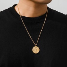 NewStainless Steel Zodiac Necklace 12 Constellation Astrology Star Sign BoxChain