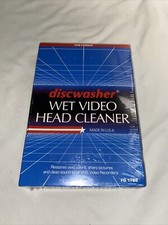 Discwasher Wet Video Head Cleaner for VHS VCR Player New Sealed Box Vintage