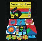 Vtg Numbers Fun Educational School 5 Game Set Math Memory Tens Fraction Tangram