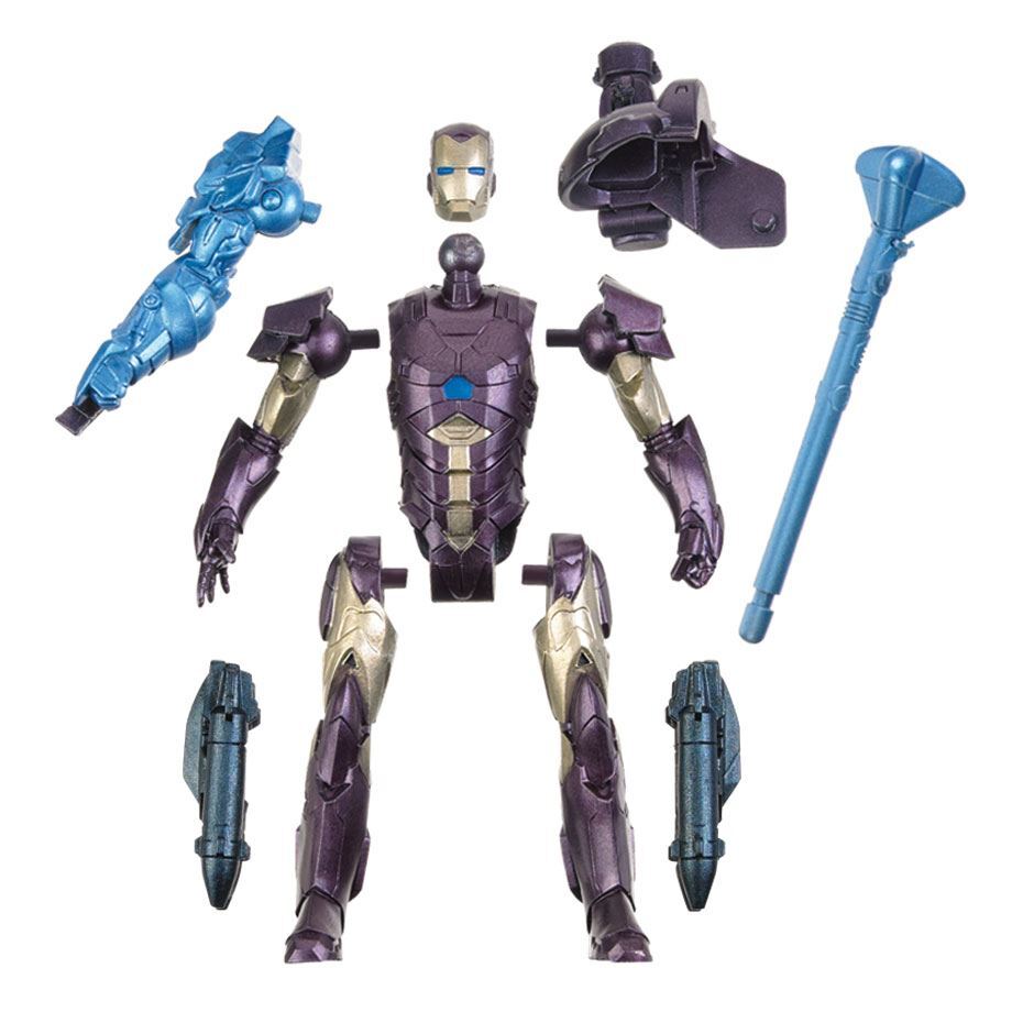 Marvel Iron Man 3 - STEALTH TECH IRON MAN 10cm / 3.75"" Assemblers Action Figure