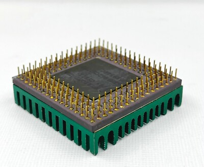 Cyrix 5x86-100GP antique gold cpu collection, physical photos Rare