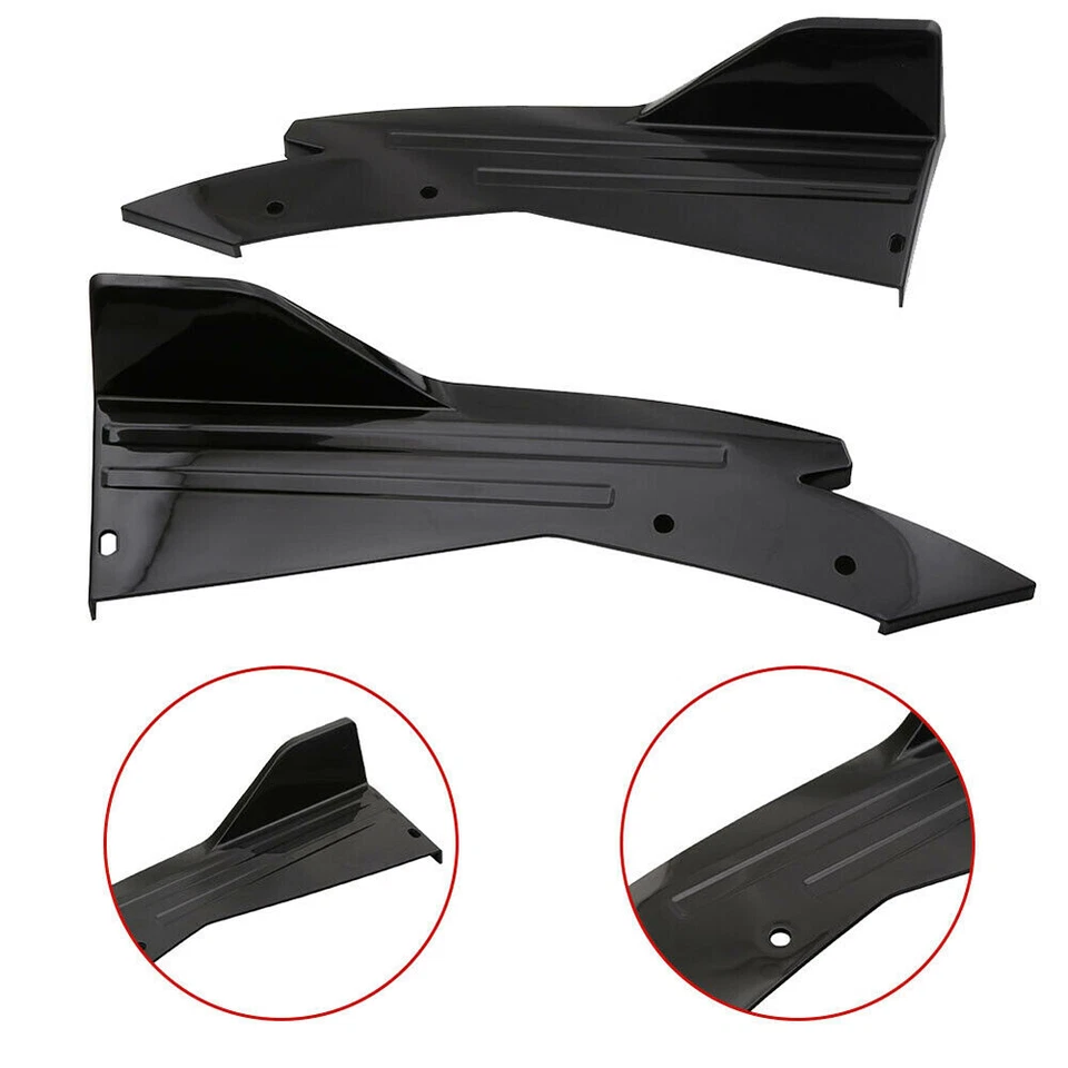 For Subaru Impreza WRX/STI RS 2Pcs Rear Bumper Spoiler Diffuser Splitter Canard  Foto 4 de 4