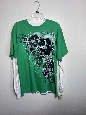 トップス OLD GAP GREEN BORDER SHIRT Y2K Cross Wing Grunge Cyber Y2K Style T-shirt - Etsy