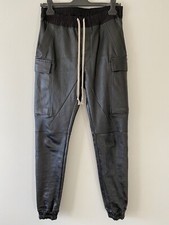 Rick Owens Larry F/W 19 Leather Cargo Joggers