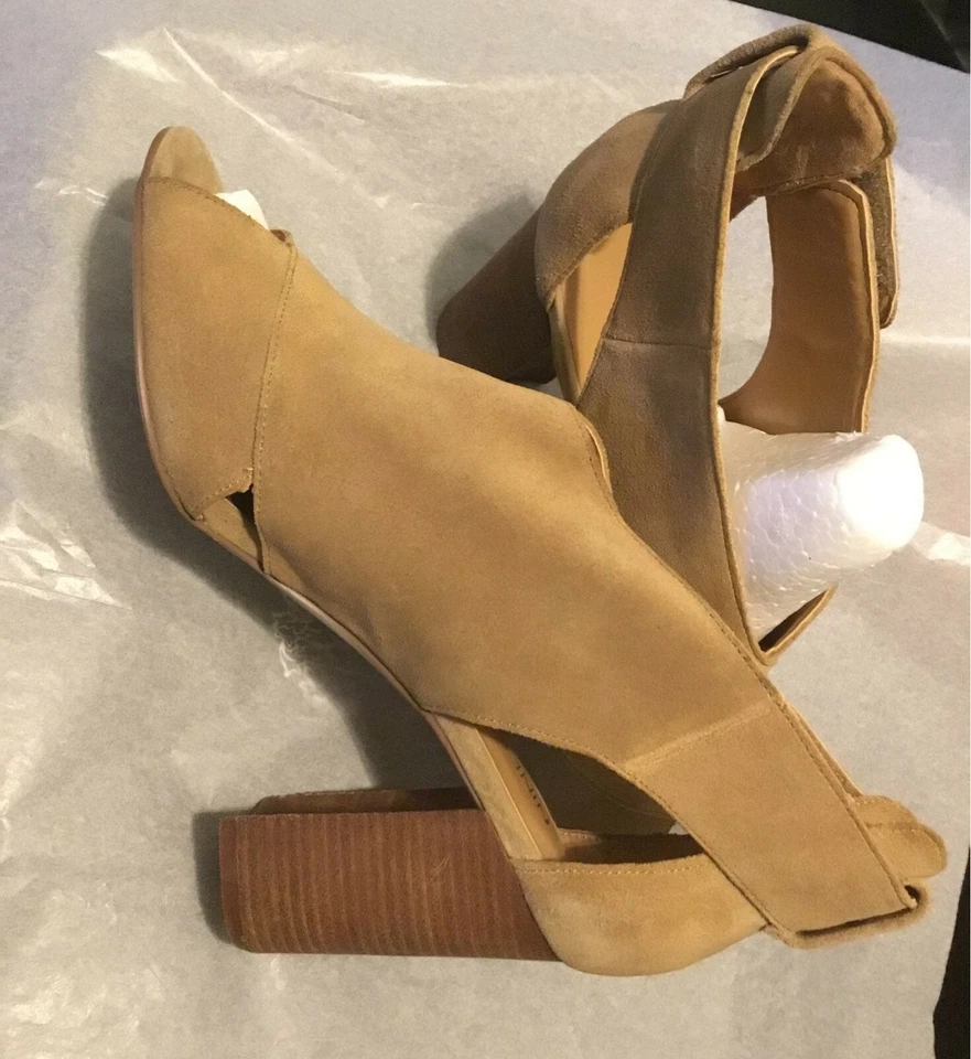 Nine West Mujer Gamuza Taupe Peep Toe 8  Foto 2 de 4