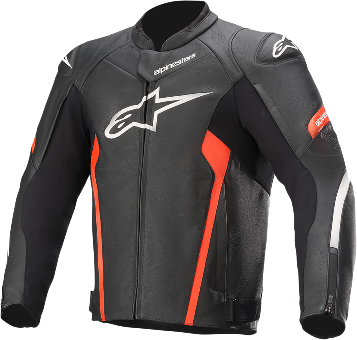 Alpinestars Faster V2 Airflow Leather Jacket Black/Red 60 | eBay