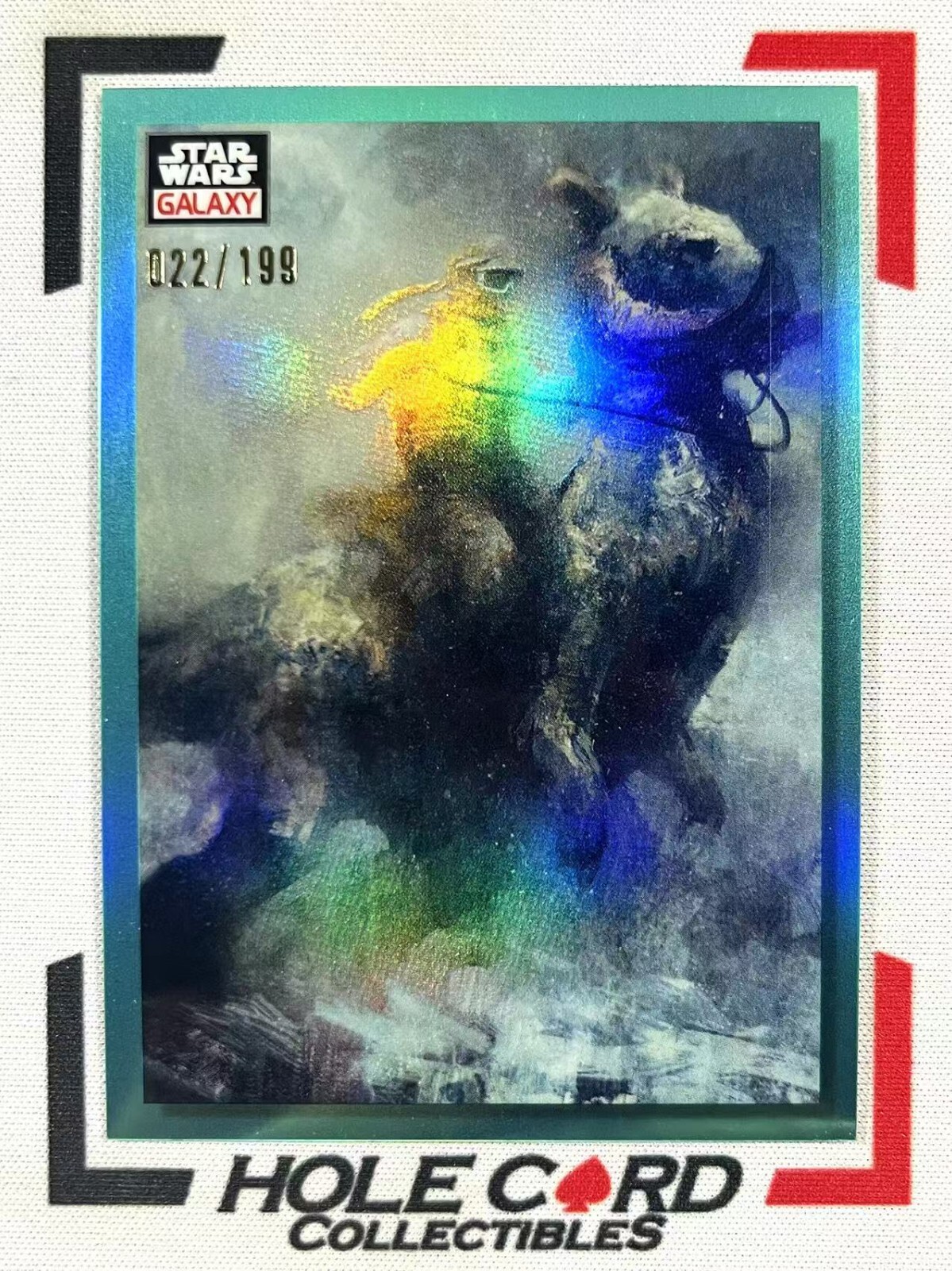 PREDATOR G PREY 2023 Topps Chrome Star Wars Galaxy #76 Aqua Refractor /199