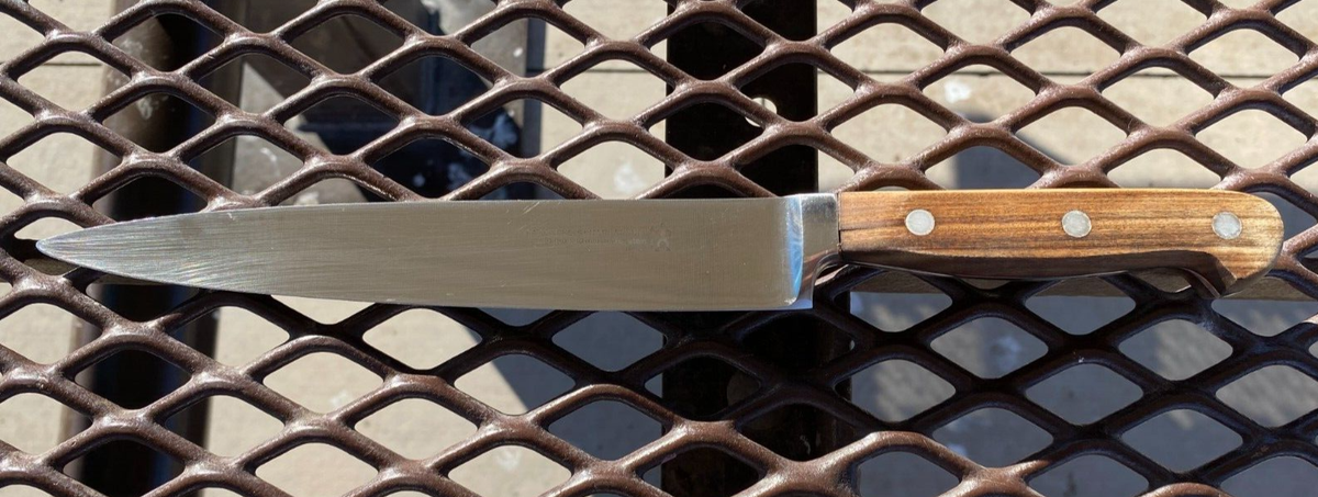 J A Henckels International 8'' Chef/Utility Knife- Wood Handle