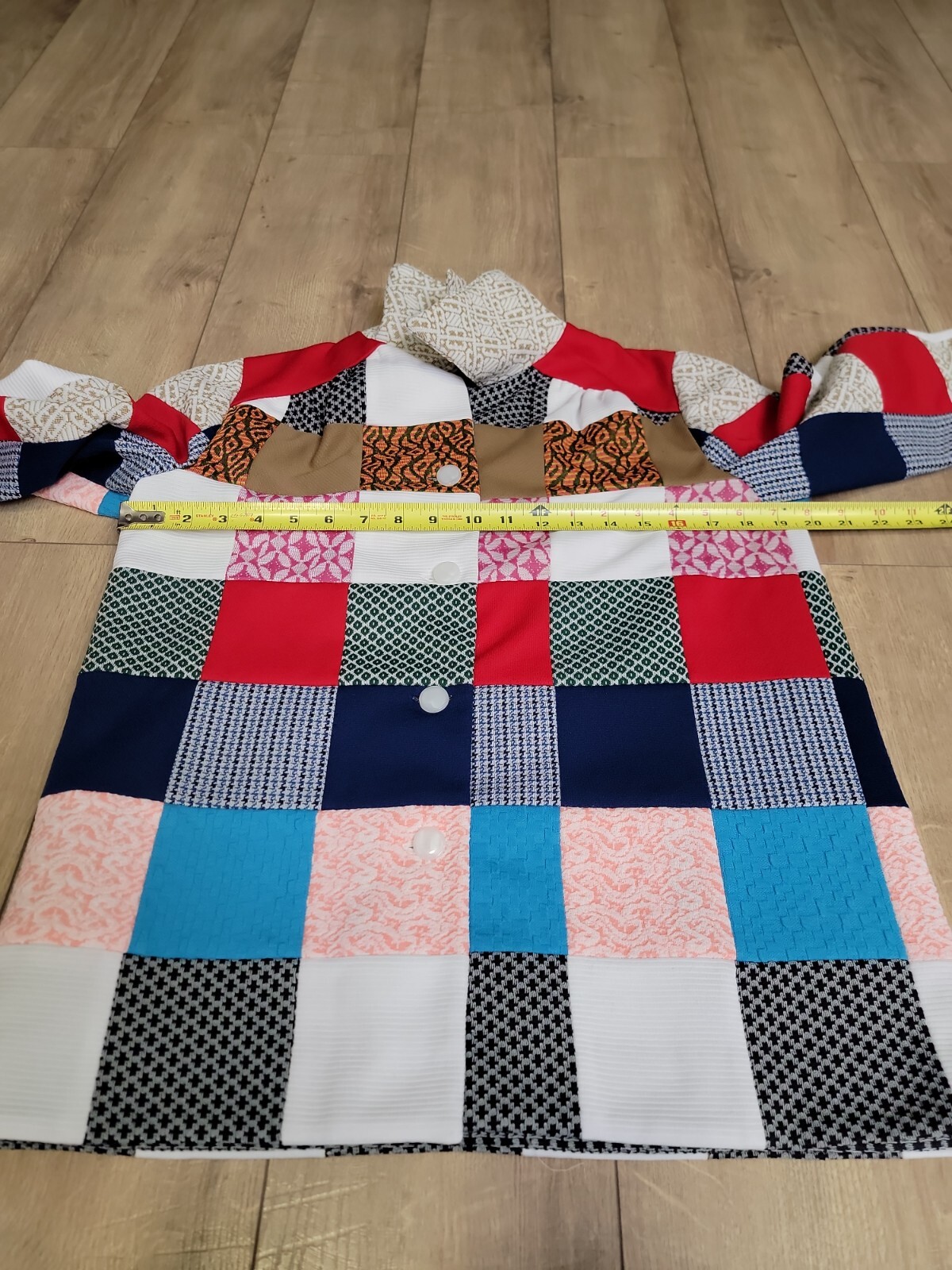 Vintage Handmade Patchwork Cardigan /Pants Suit G… - image 6