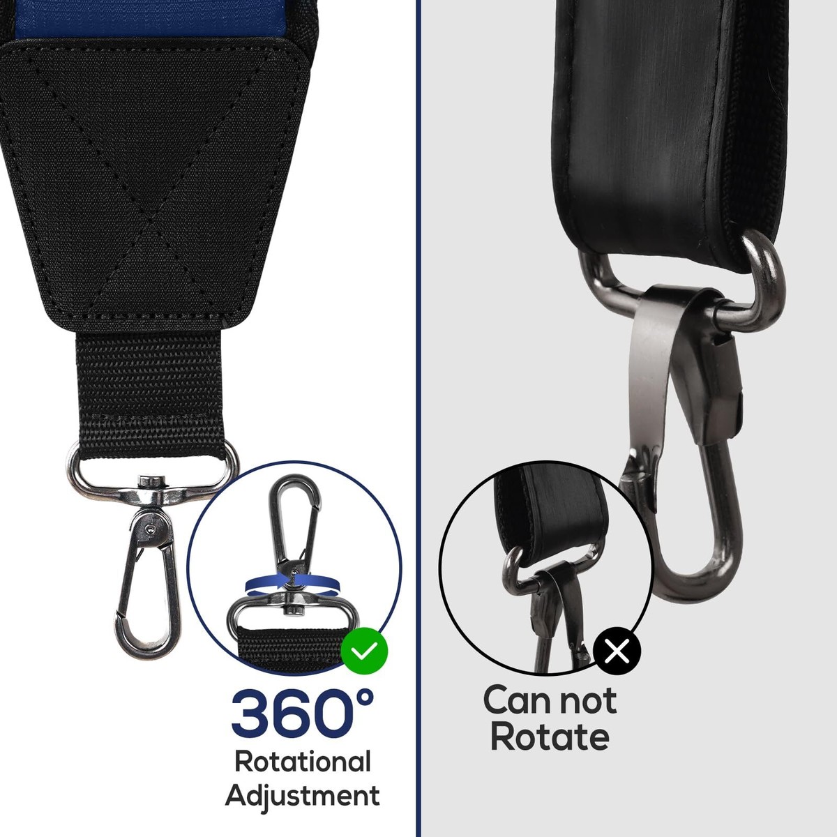 Universal Golf Bag Straps Single & Double Shoulder Carry Straps