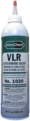 ATHLETIC HEAT TRANSFER VINYL LETTER REMOVER ALBACHEM VLR 1020