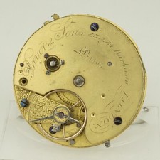 Rare Pocket Watch Movement Men's no fusee duplex chronometer no repeater RAR