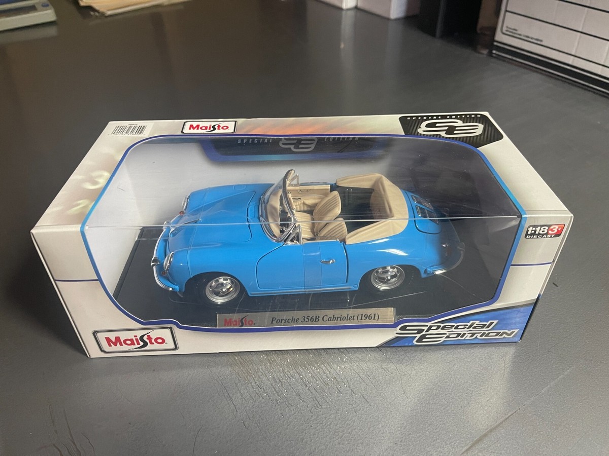 1/18 ポルシェ356B オープン PORSCHE 356B 1961 1961 Porsche 356-B Blue Cabriolet Miasto 1:18 1/18 Model